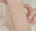 Double Layer Star & Moon Bracelet