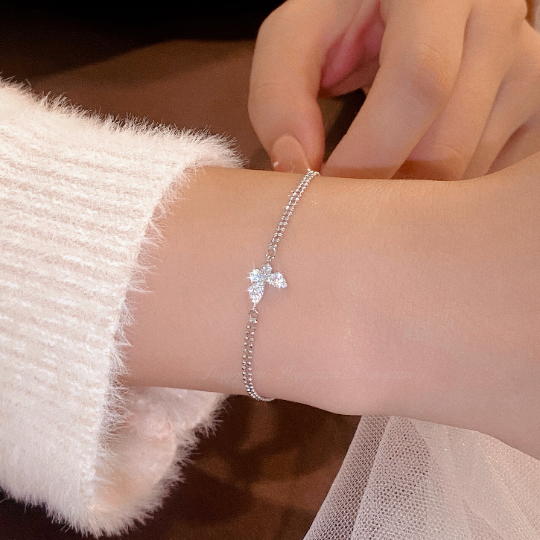 Double Layer Butterfly Bracelet