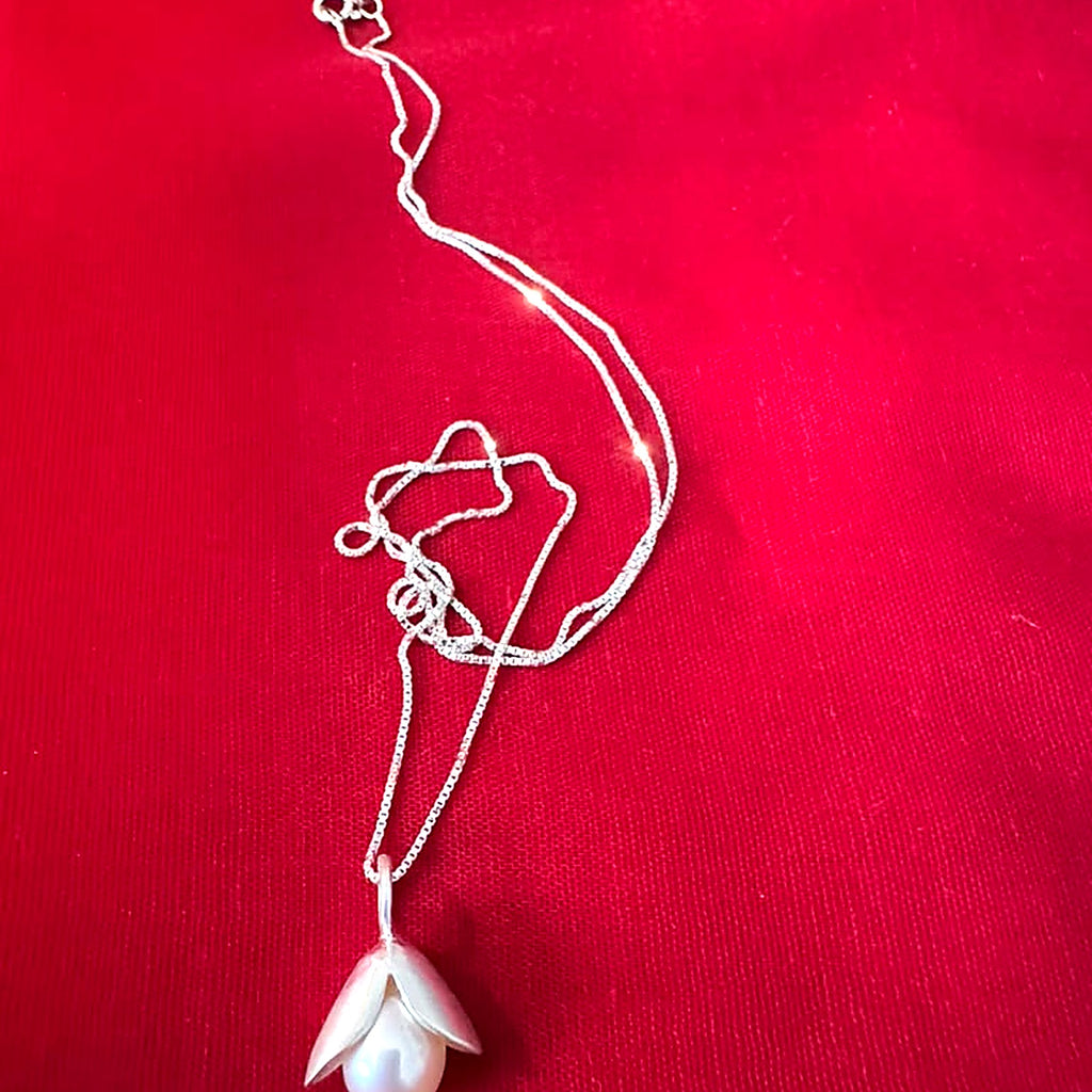 Acorn Pearl Necklace