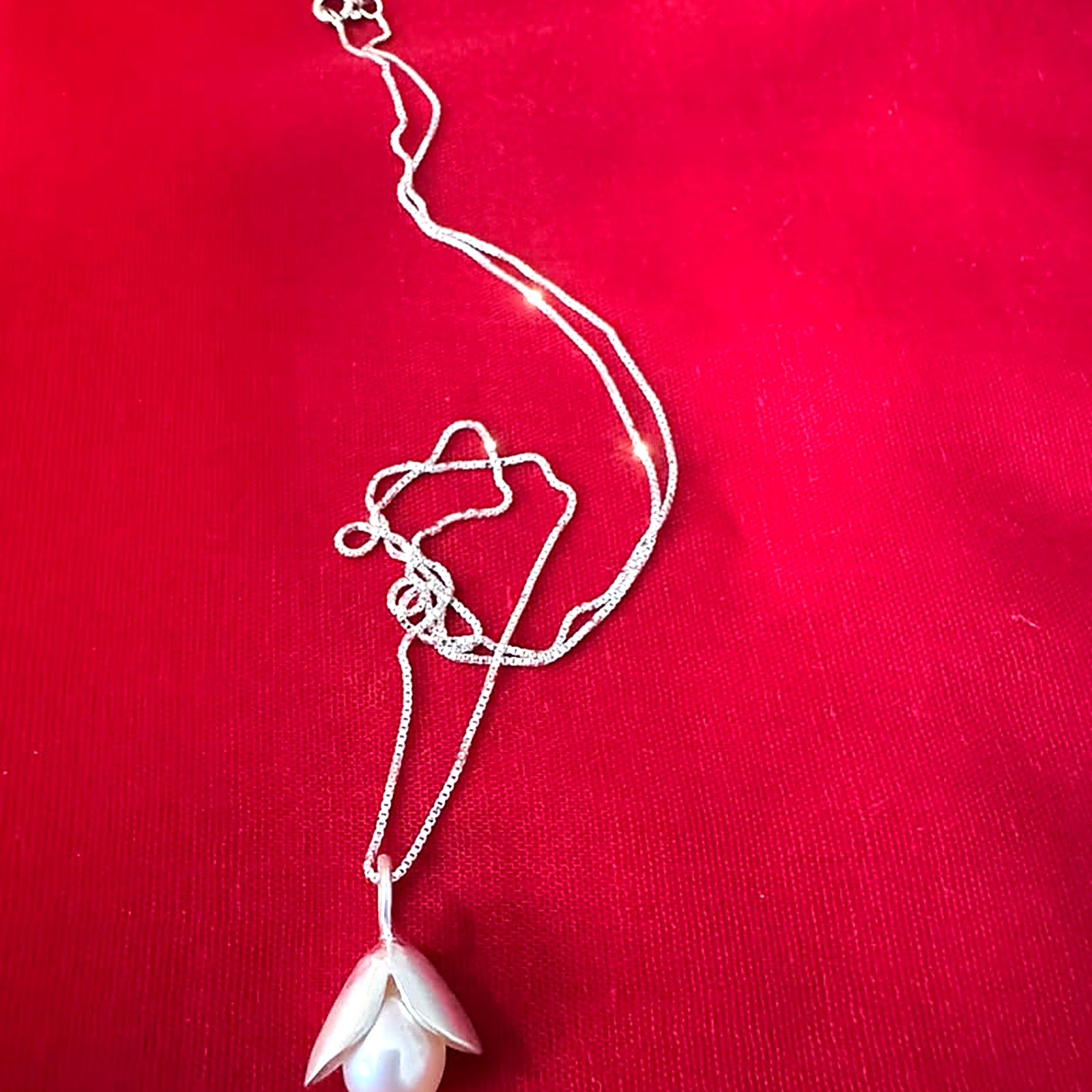 Acorn Pearl Necklace
