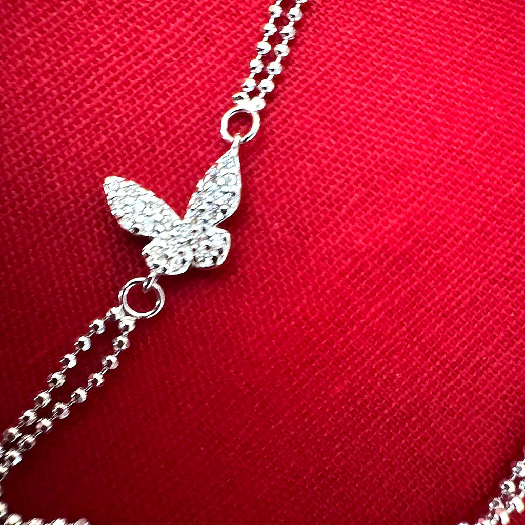 Double Layer Butterfly Bracelet