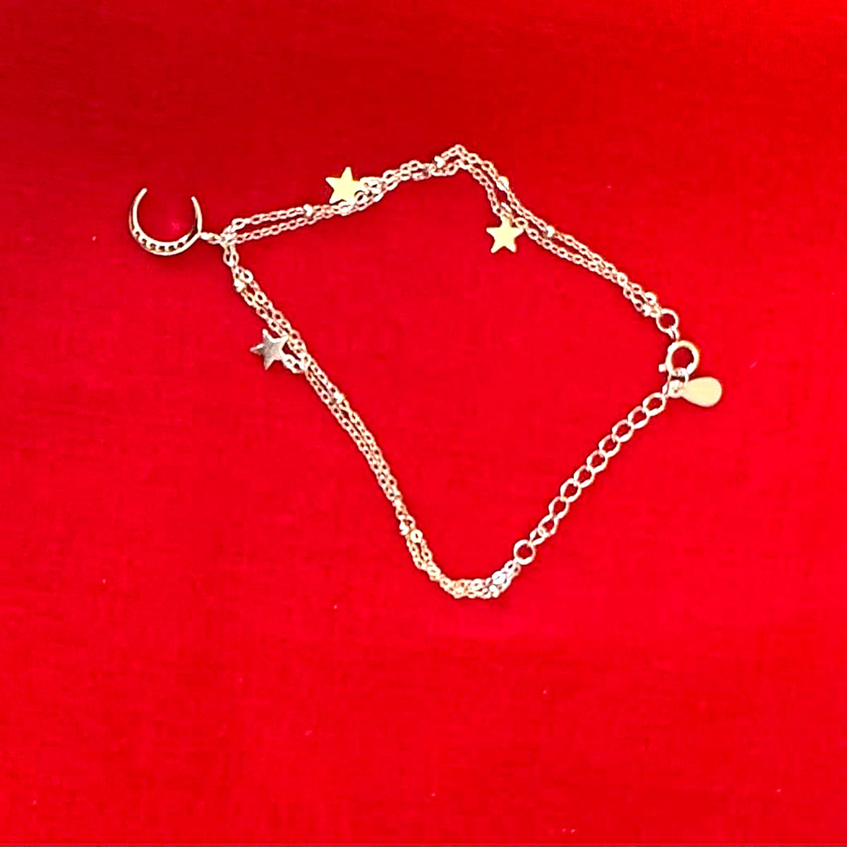 Double Layer Star & Moon Bracelet