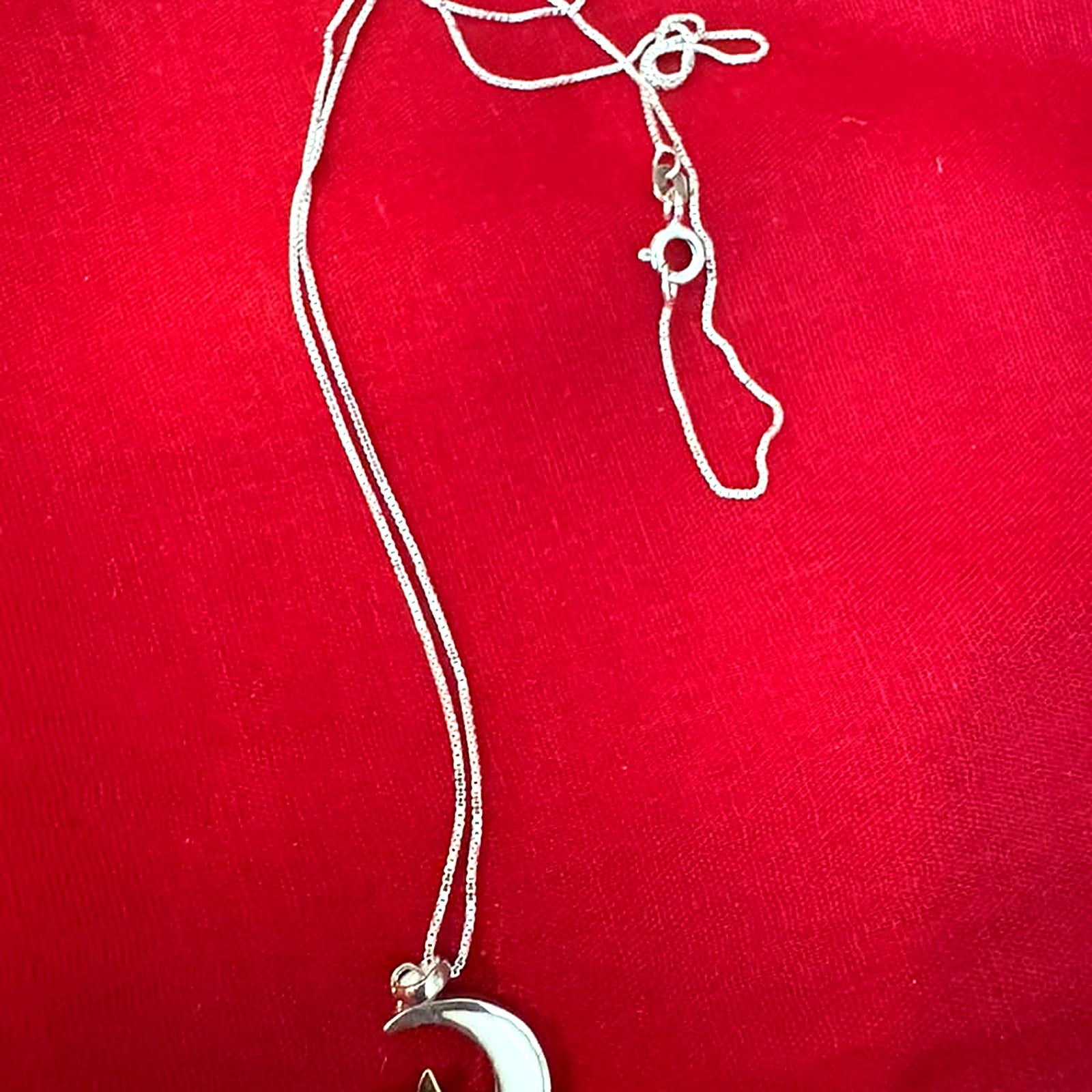 Mother-of-Pearl Moon & Star Necklace