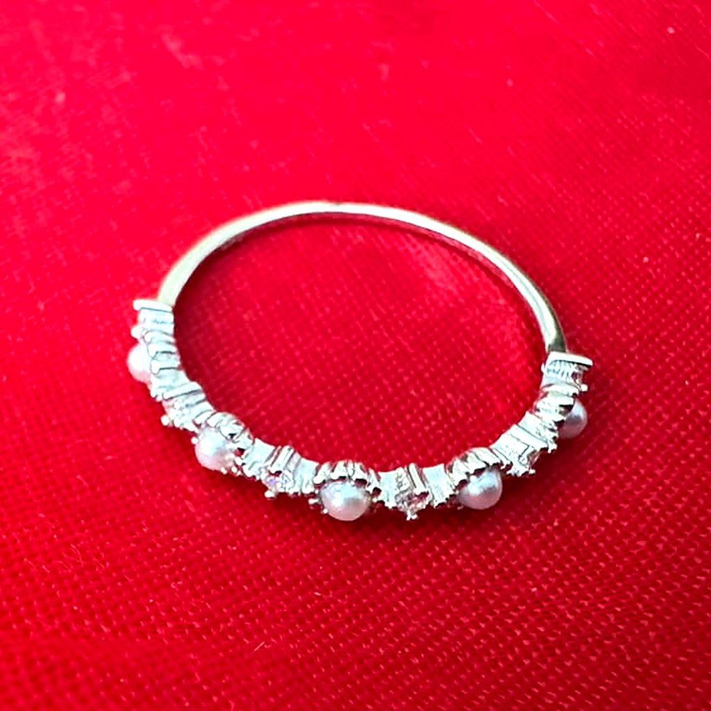 Pearl Stacking Band Ring