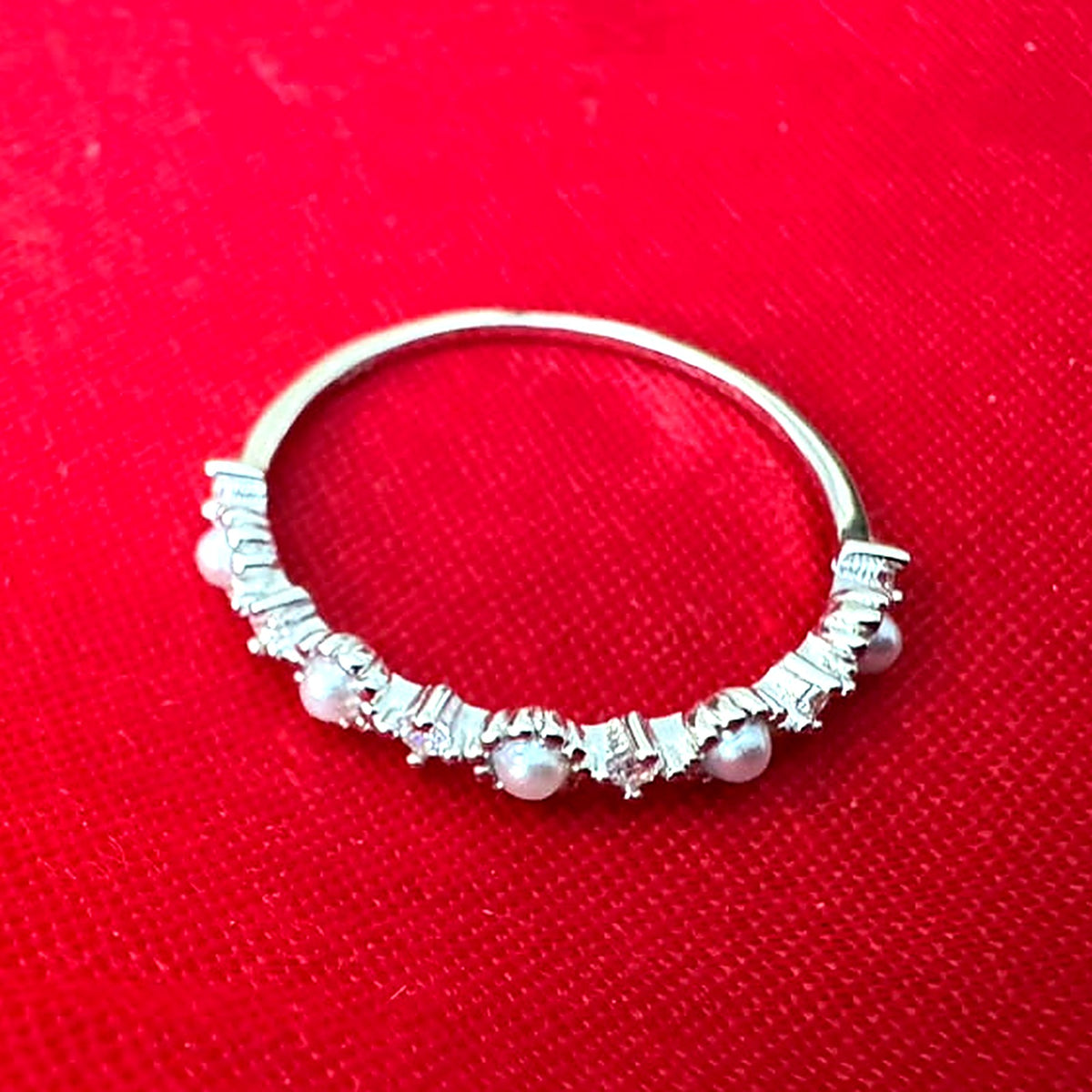 Pearl Stacking Band Ring